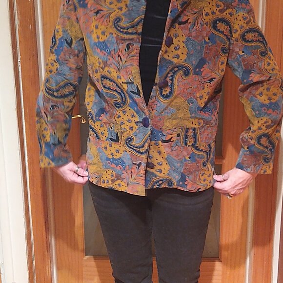 Paris Star vintage Paisley Jacket - Picture 1 of 4